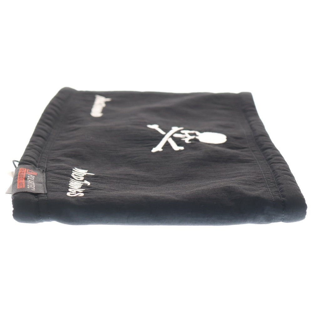 mastermind JAPAN(マスターマインドジャパン) ロゴ刺繍 リバーシブル ネックウォーマー ブラック WT22490KY-MM