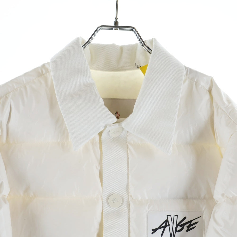 MONCLER GENIUS(モンクレール ジーニアス) 25AW ×ASAP ROCKY Vardar エイサップ ロッキー ヴァルダール フロントスナップボタン ダウンジャケット ホワイト K24041G00002