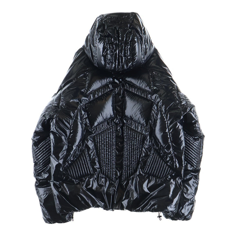 MONCLER(モンクレール) 25AW ×ASAP Rocky Bahianinha K24041A00014 フード付き ショートダウンジャケット アウター ブラック