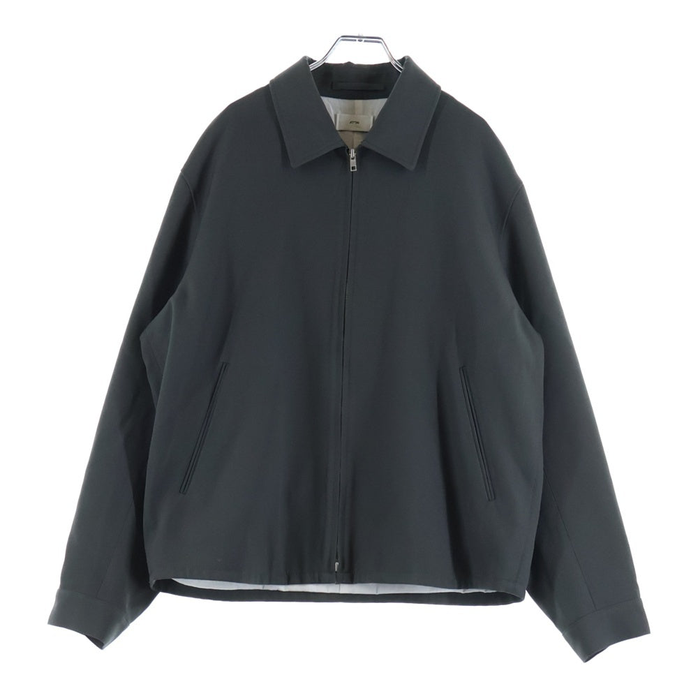 ATON(エイトン) Back Satin Harrington Jacket シップアップ ハリントン ジャケット アウター グレー