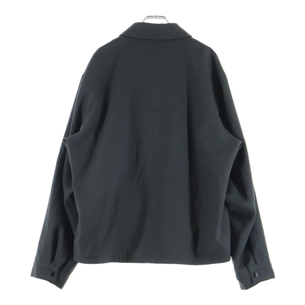 ATON(エイトン) Back Satin Harrington Jacket シップアップ ハリントン ジャケット アウター グレー