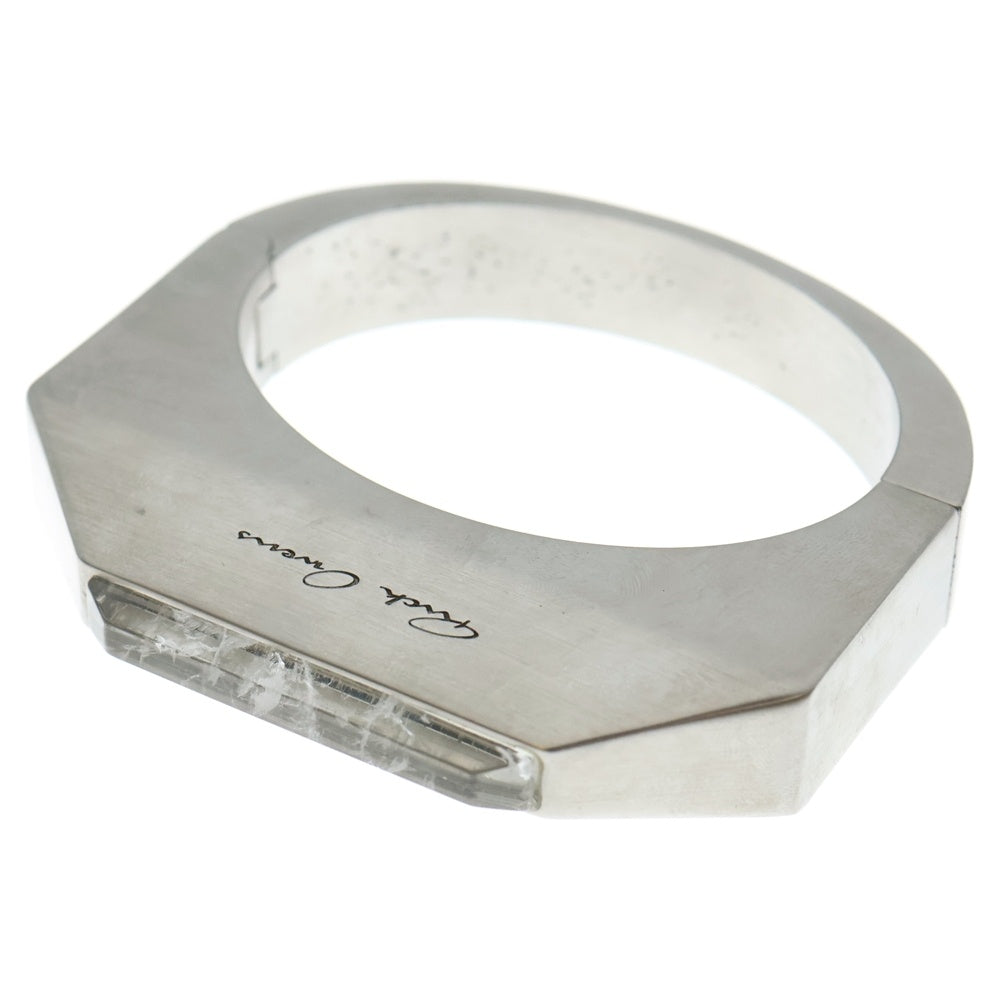 Rick Owens(リックオウエンス) クリスタルブレスレット バングル シルバー/クリア