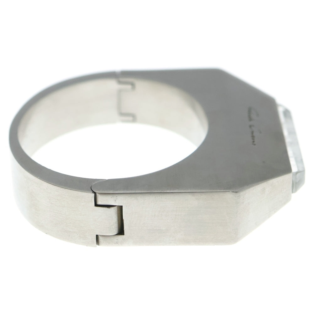 Rick Owens(リックオウエンス) クリスタルブレスレット バングル シルバー/クリア