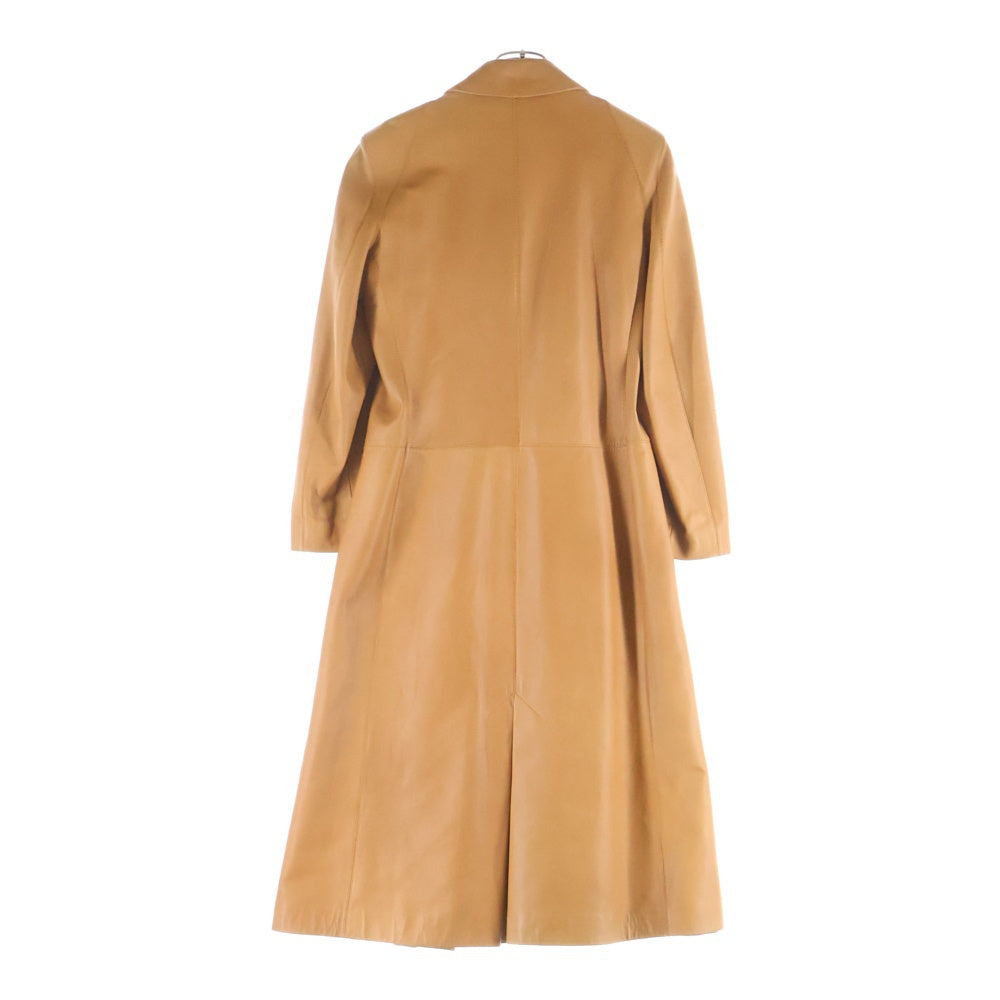 LOEWE(ロエベ) ラムレザー ロングコート キャメル レディース