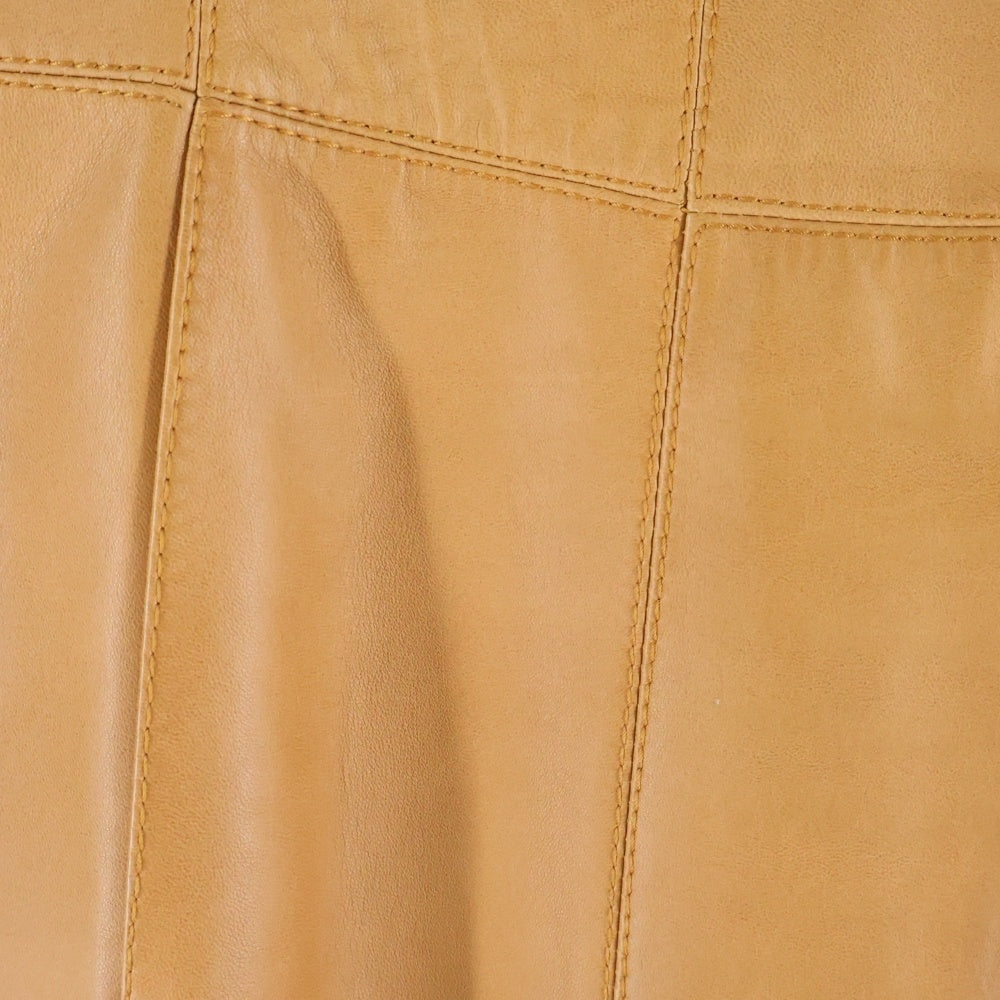 LOEWE(ロエベ) ラムレザー ロングコート キャメル レディース