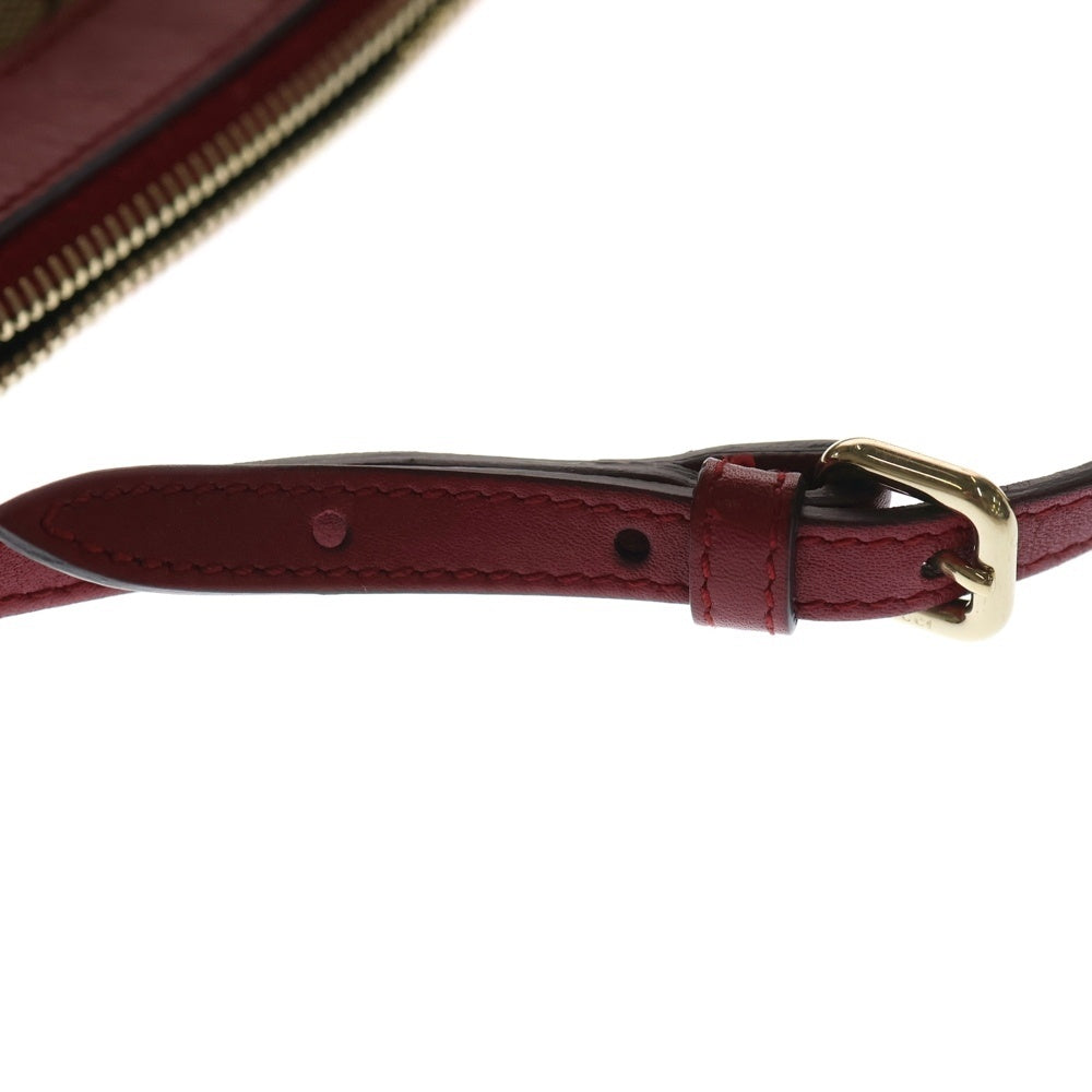 GUCCI(グッチ) GGキャンバス レザー ミニショルダーバッグ ポーチ