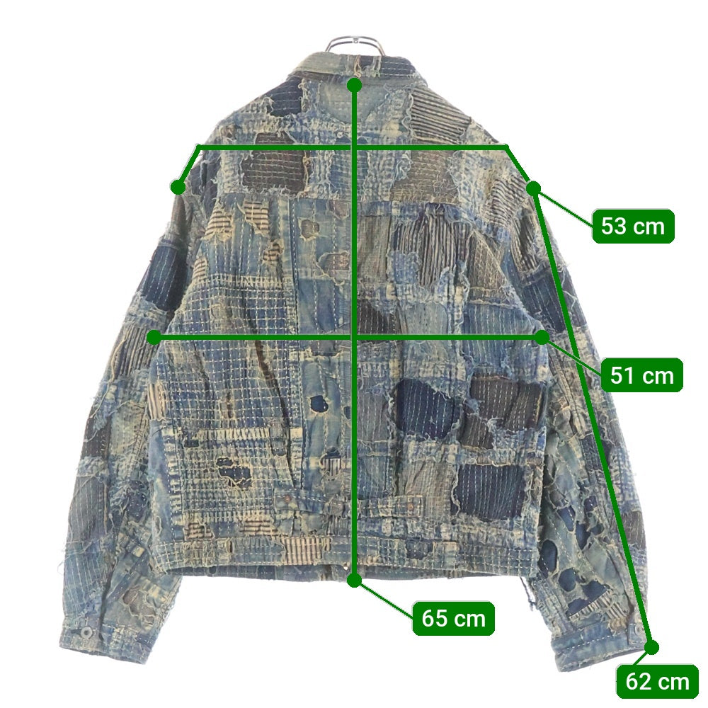 KAPITAL(キャピタル) BORO SPRING 1ST JACKET ボロスプリングファーストデニムジャケット インディゴ EK-1549LJ