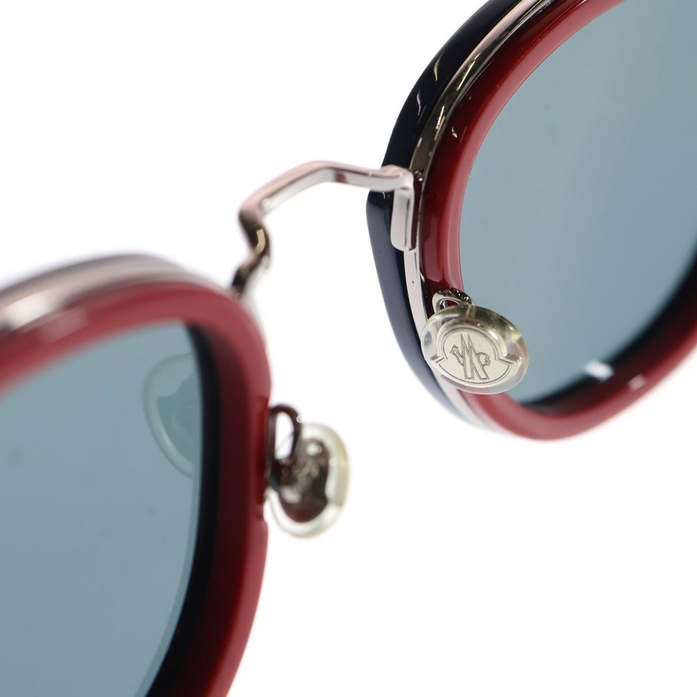 MONCLER(モンクレール) ML0126 ウェリントンサングラス アイウェア メガネ ブルー/レッド