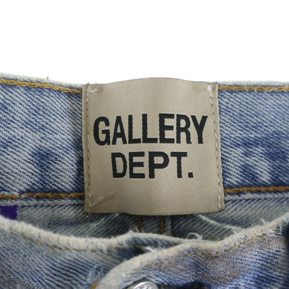 GALLERY DEPT.(ギャラリーデプト) Weapon World 5001 ダメージ加工 ジップ キーリング付きデニムパンツ インディゴ