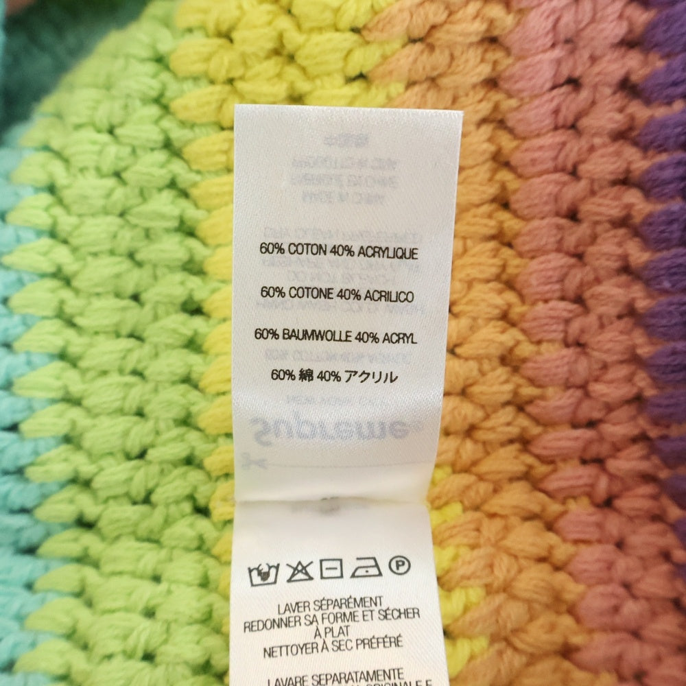 SUPREME(シュプリーム) 22SS Hand Crocheted Sweater ニット クルーネックセーター マルチ
