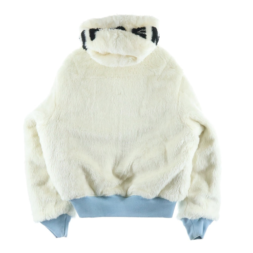 SUPREME(シュプリーム) 22AW Faux Fur Reversible MA-1 リバーシブル フード付きブルゾン ジャケット ブルー