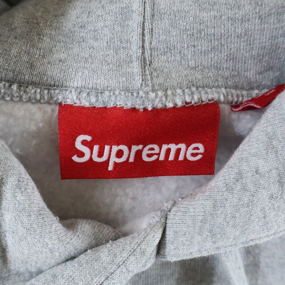 SUPREME(シュプリーム) Contrast Cutout Hooded Sweatshirt プルオーバー スウェットパーカー グレー