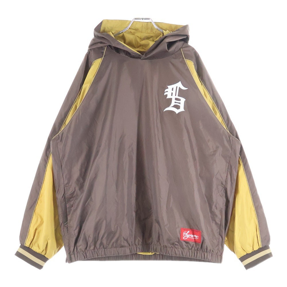 SUPREME(シュプリーム) 23AW Hooded Warm Up Pullover プルオーバー ウォームアップパーカー ブラウン