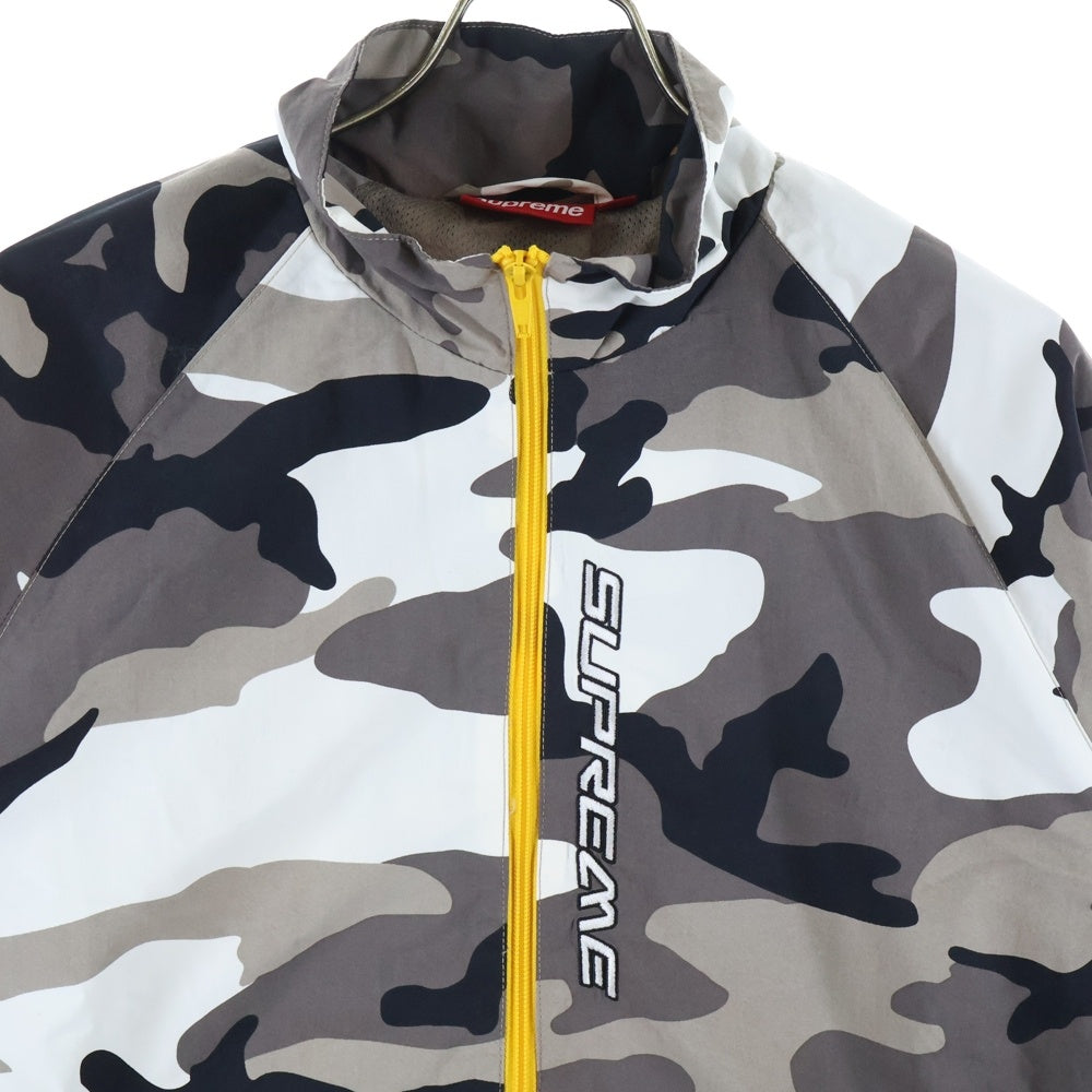 SUPREME(シュプリーム) 25SS Contrast Zip Track Jacket ジップアップ カモ柄 トラックジャケット グレー