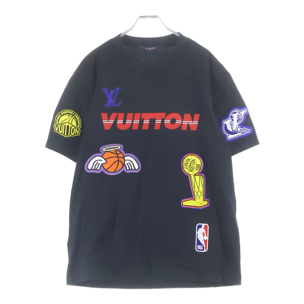LOUIS VUITTON(ルイヴィトン) 21AW NBA ヴァージル ワッペン付き半袖Tシャツ ブラック RM212M DT3 HLY21W