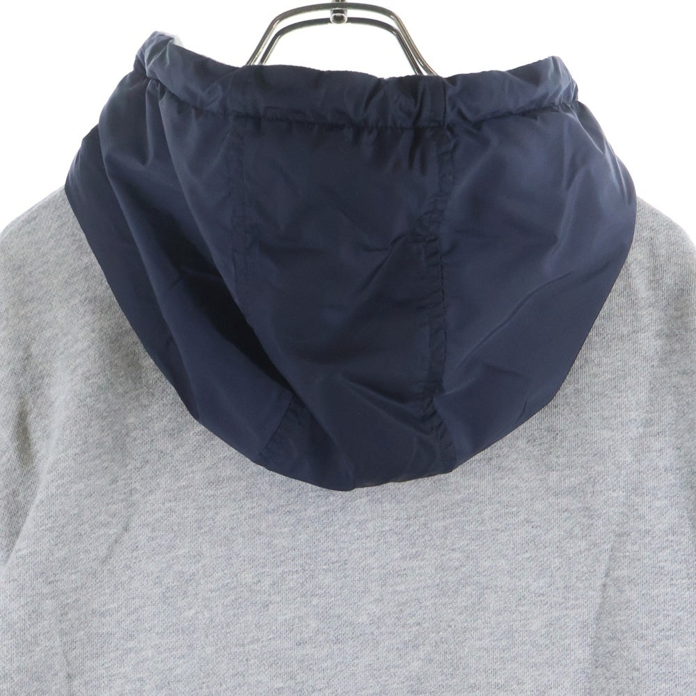 MONCLER(モンクレール) 19SS MAGLIA CARDIGAN ナイロン切替スウェットパーカー グレー E10918424800