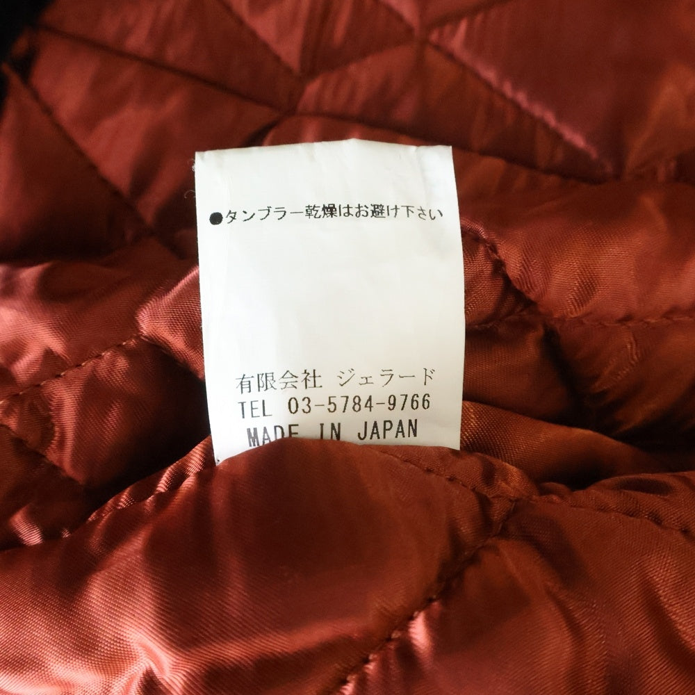 JELADO(ジェラード) Starry gate ラムレザー スタースタッズ キルティングライナー ダブルライダースジャケット ブラック