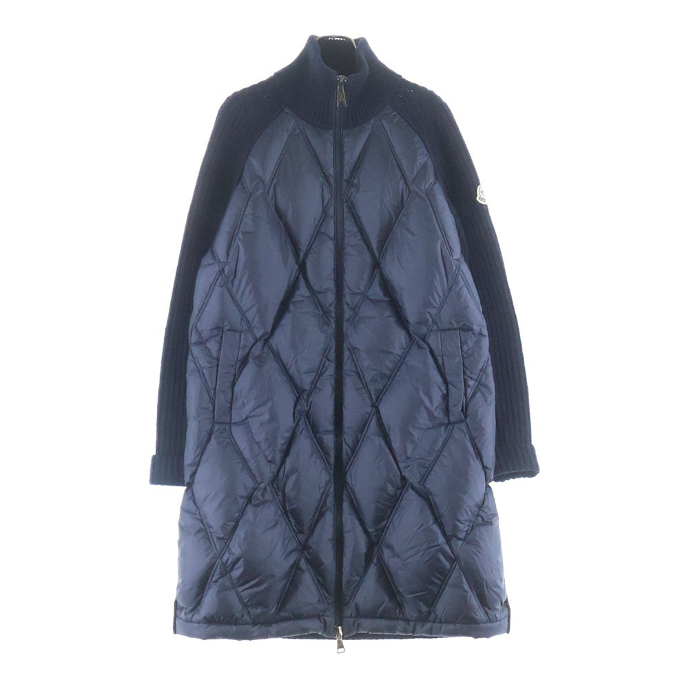 MONCLER(モンクレール) 20AW CARDIGAN TRICOT ニット切り替えダウンジャケット ネイビー F20939B51800