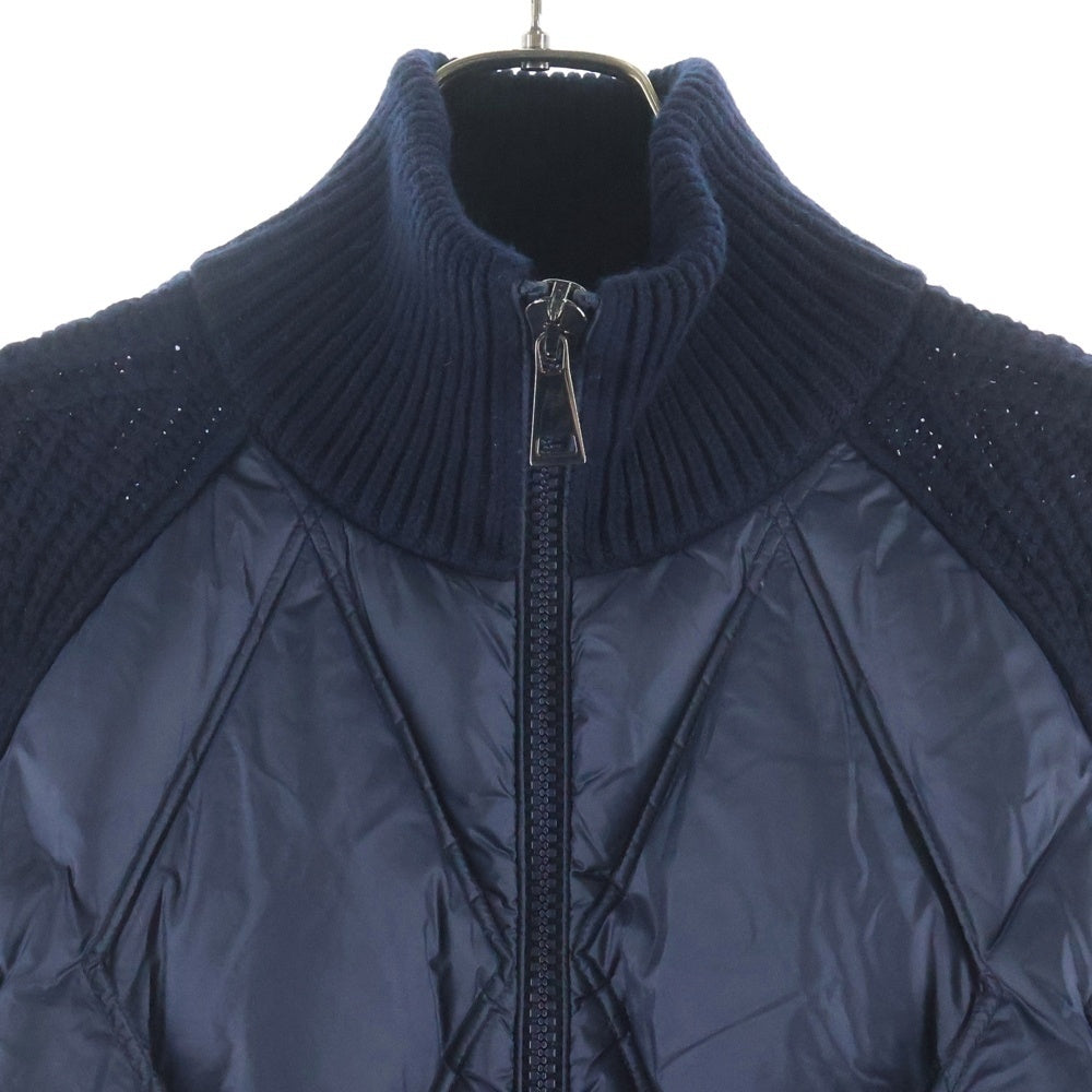 MONCLER(モンクレール) 20AW CARDIGAN TRICOT ニット切り替えダウンジャケット ネイビー F20939B51800