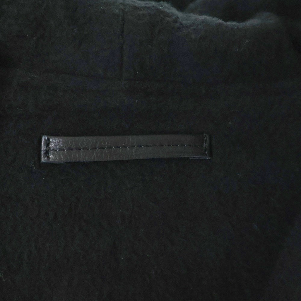 COMOLI(コモリ) カーフスキン ジップパーカ レザージャケット ブラック C03-01028