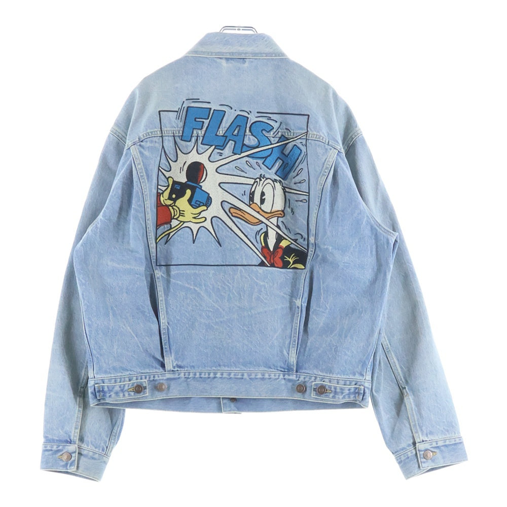 GUCCI(グッチ) 21SS×Disney Donald Duck Embroidered Lapel Denim Jacket ディズニー ドナルドダックエンブロイデッドラペルデニムジャケット キャラ刺繍 594850 XDBK0