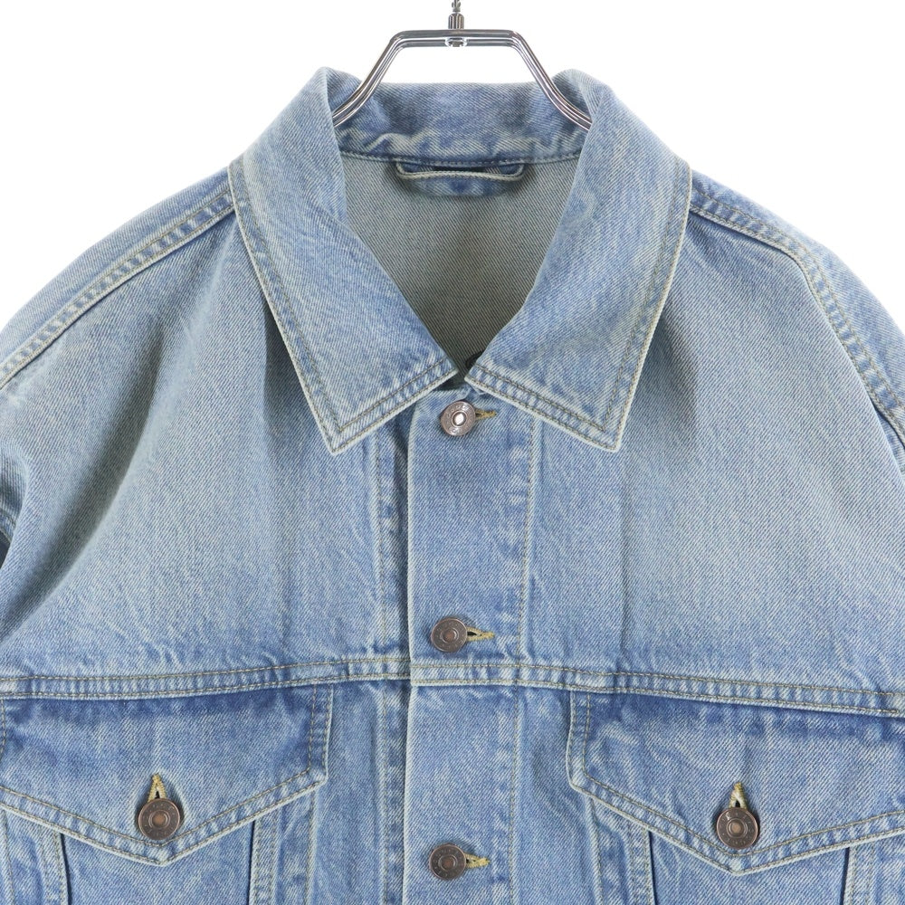 GUCCI(グッチ) 21SS×Disney Donald Duck Embroidered Lapel Denim Jacket ディズニー ドナルドダックエンブロイデッドラペルデニムジャケット キャラ刺繍 594850 XDBK0