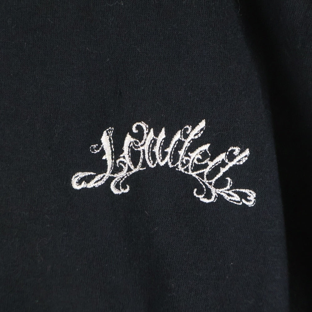 NO BRAND(ノーブランド) LOADED ローデッド バック スカル プリント 半袖Tシャツ カットソー ブラック