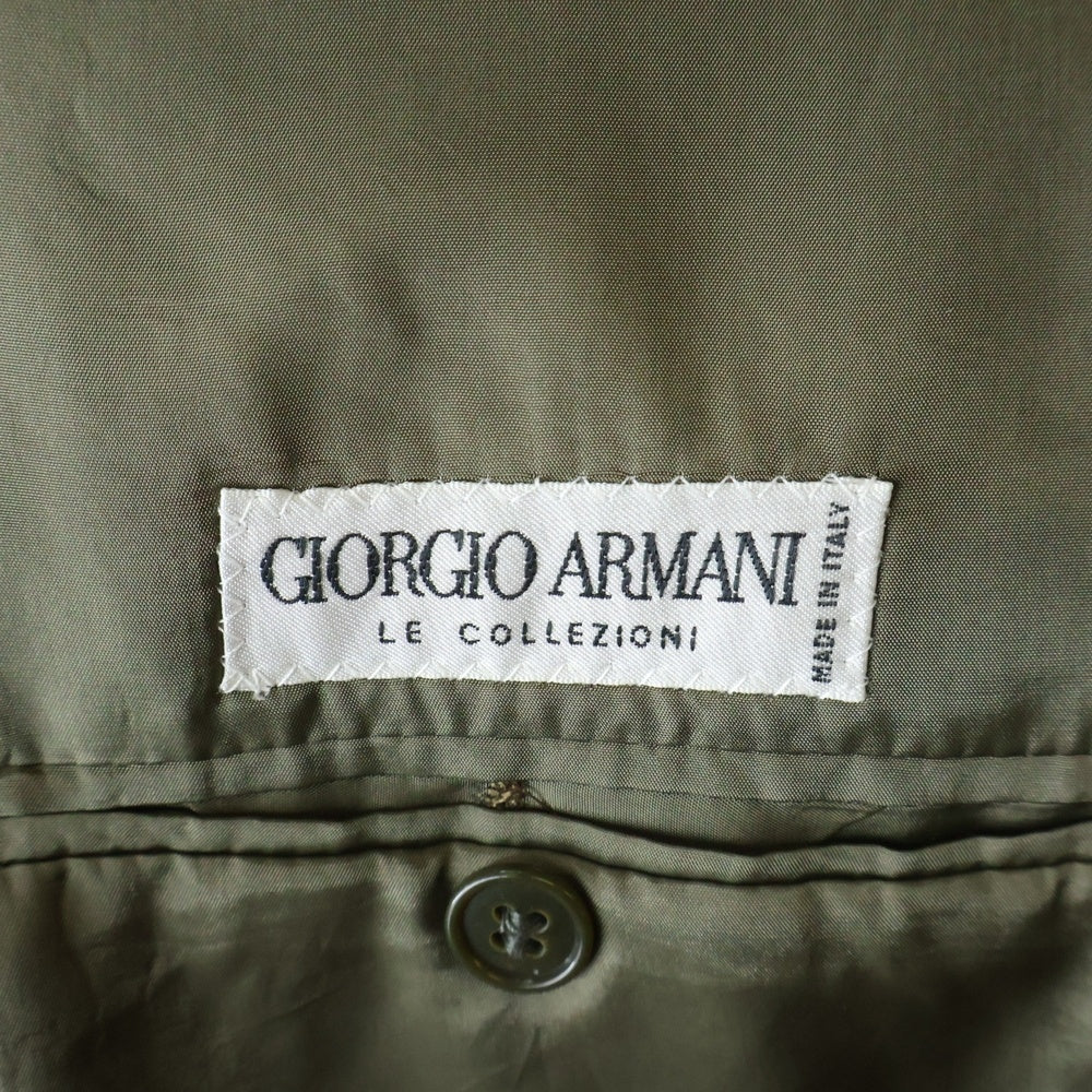 GIORGIO ARMANI(ジョルジオアルマーニ) 4B Double Breasted Suits Setup ダブルブレストスーツセットアップ カーキ