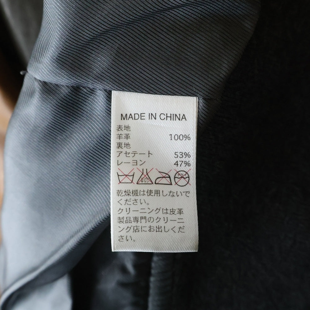 BANANA REPUBLIC(バナナリパブリック) Heritage Collection Snap Button Leather Jacket ヘリテージコレクション スナップボタンレザージャケット レザースタジアムジャケット ブラウン