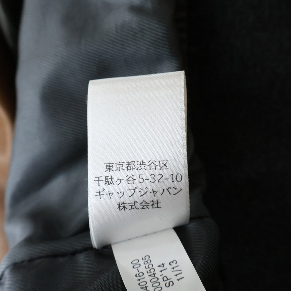 BANANA REPUBLIC(バナナリパブリック) Heritage Collection Snap Button Leather Jacket ヘリテージコレクション スナップボタンレザージャケット レザースタジアムジャケット ブラウン