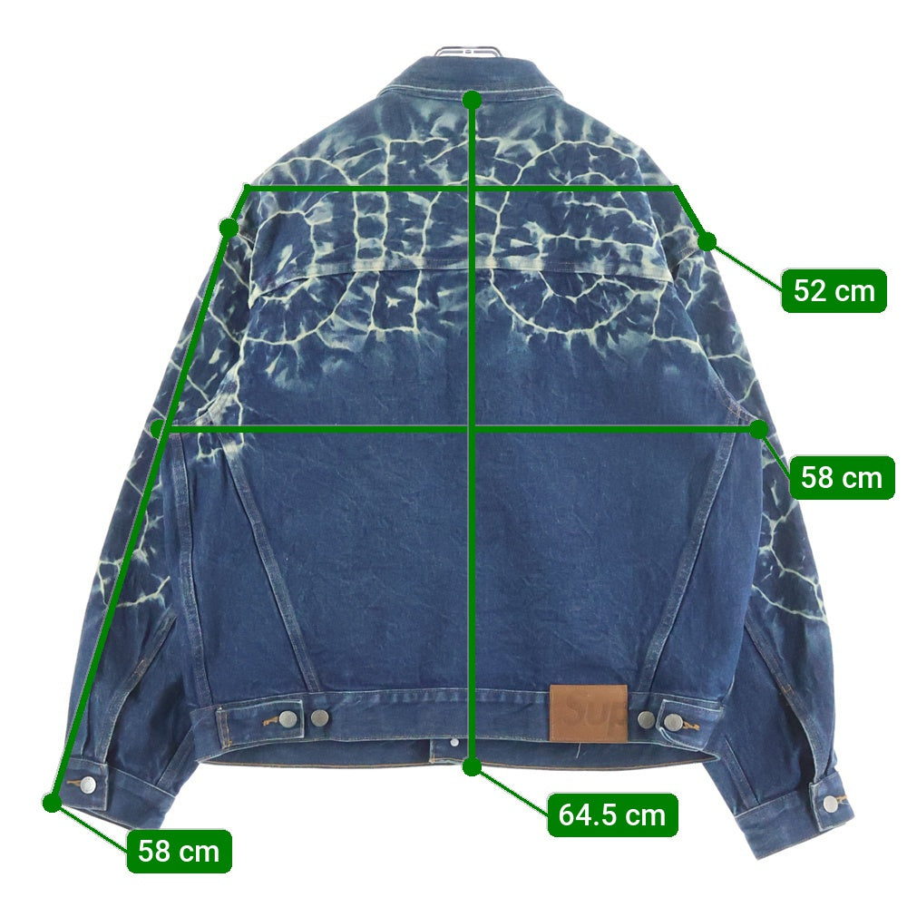 SUPREME(シュプリーム) 23SS Shibori Denim Trucker Jacket シボリ デニムトラッカージャケット インディゴ
