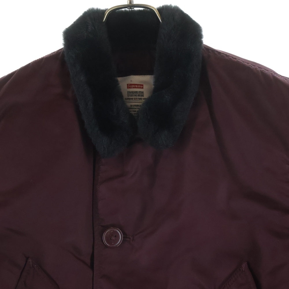 SUPREME(シュプリーム) 13AW Flight Satin B-9 Parka ミリタリーコート ジャケット バーガンディー