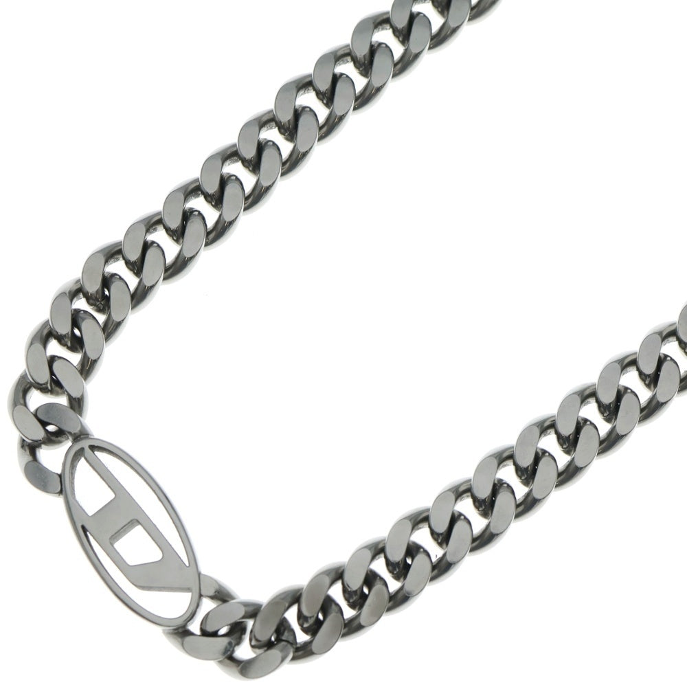 DIESEL(ディーゼル) Dロゴデザイン チェーン ネックレス DX1433040 シルバー