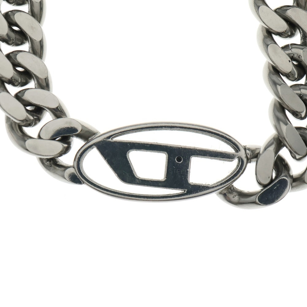 DIESEL(ディーゼル) Dロゴデザイン チェーン ネックレス DX1433040 シルバー