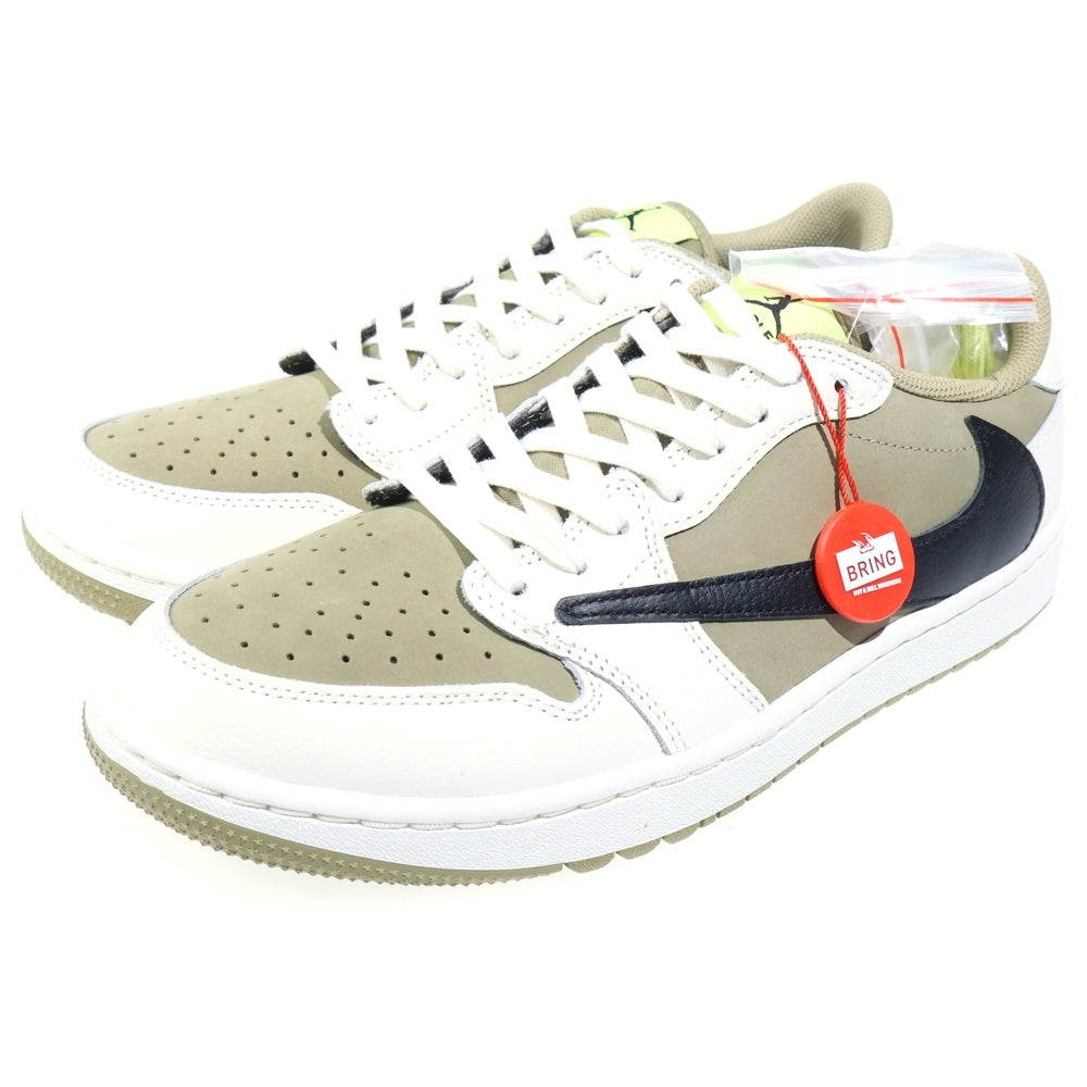 NIKE(ナイキ) ×TRAVIS SCOTT AIR JORDAN 1 LOW GOLF NRG NEUTRAL OLIVE トラヴィススコット エアジョーダン1 ゴルフ ローカットスニーカー US9/27cm FZ3124-200