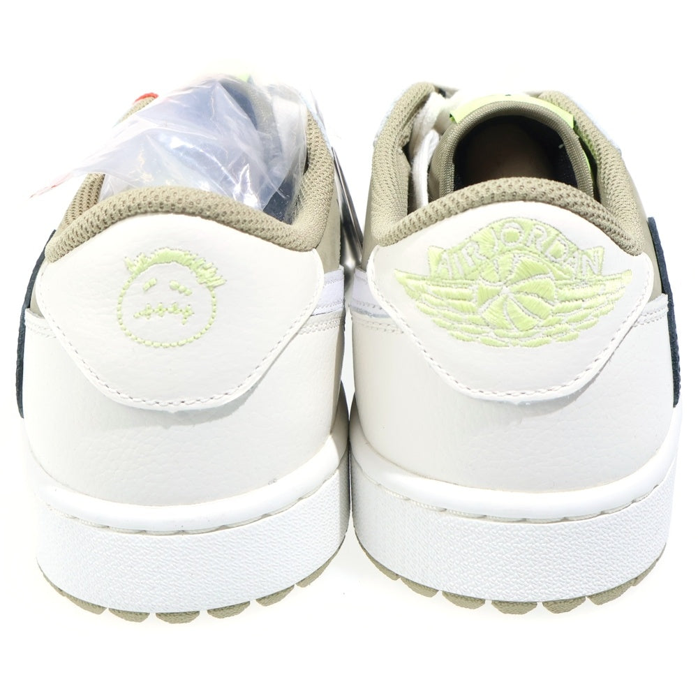 NIKE(ナイキ) ×TRAVIS SCOTT AIR JORDAN 1 LOW GOLF NRG NEUTRAL OLIVE トラヴィススコット エアジョーダン1 ゴルフ ローカットスニーカー US9/27cm FZ3124-200
