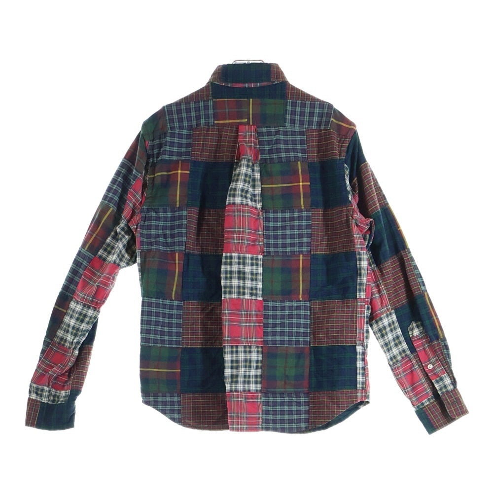 RALPH LAUREN(ラルフローレン) ドッキング パッチワーク チェック柄 長袖シャツ マルチカラー