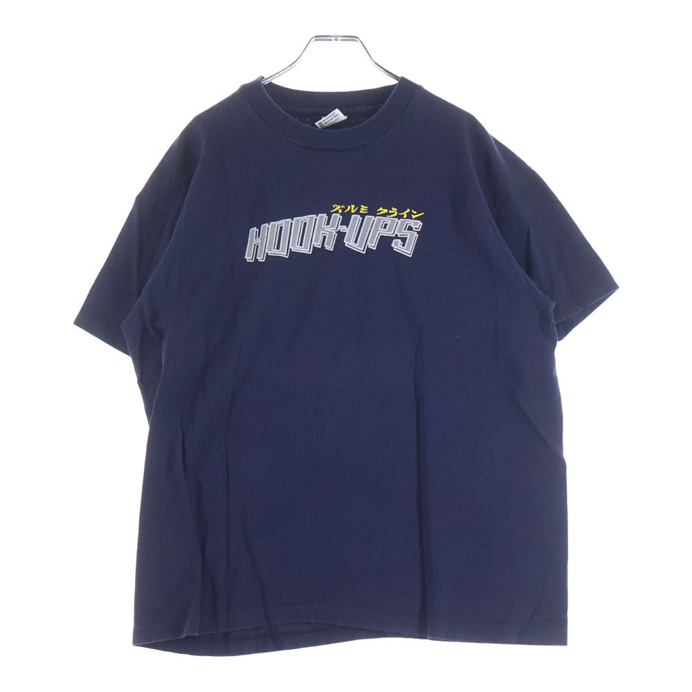 VINTAGE(ヴィンテージ) 90S VINTAGE JEREMY KLEIN HOOK-UPS JAPANESE LOGO TSHIRT ヴィンテージ ジェルミクライン プリント 半袖Tシャツ カットソー ネイビー
