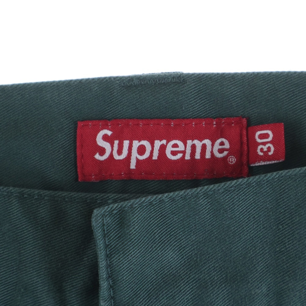 SUPREME(シュプリーム) 23AW Work Pant ワークパンツ コットンチノストレートパンツ グリーン