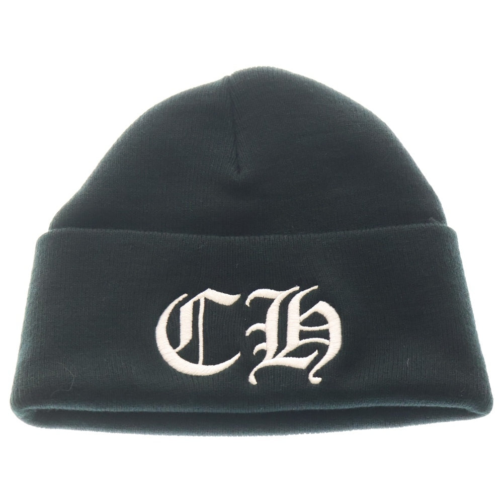 CHROME HEARTS(クロムハーツ) WOOL WATCH CAP ウールワッチキャップ CH刺繍 ビーニー ニットキャップ ブラック