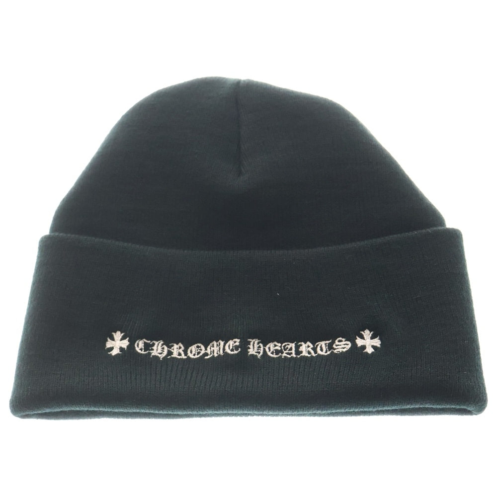 CHROME HEARTS(クロムハーツ) WOOL WATCH CAP ウールワッチキャップ CH刺繍 ビーニー ニットキャップ ブラック