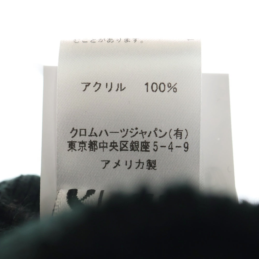 CHROME HEARTS(クロムハーツ) WOOL WATCH CAP ウールワッチキャップ CH刺繍 ビーニー ニットキャップ ブラック