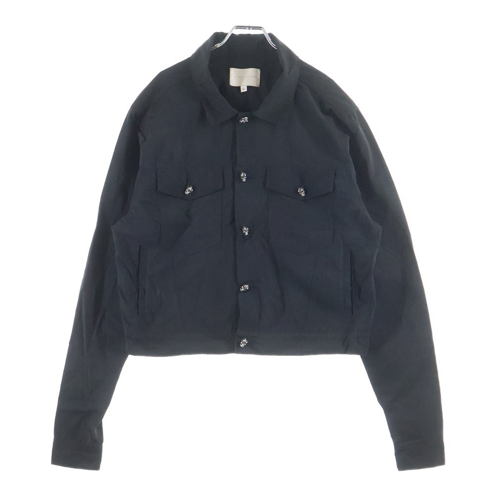 LAUNDERED WORKS CORP(ランダード ワークス コープ) スカルボタン ナイロン 長袖シャツ ブラック