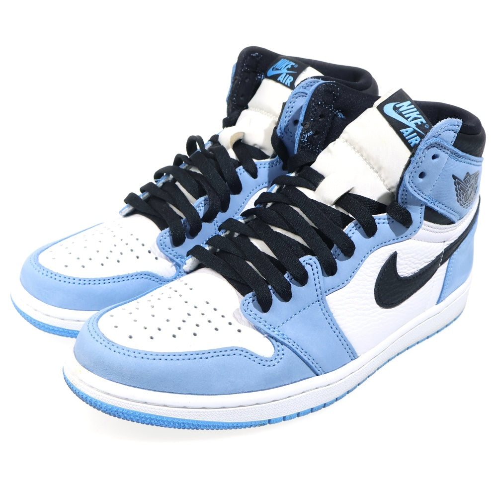 NIKE(ナイキ) AIR JORDAN 1 RETRO HIGH OG UNIVERSITY BLUE エアジョーダン1 ユニバーシティブルー ハイカットスニーカー ブルー US9/27cm 555088-134