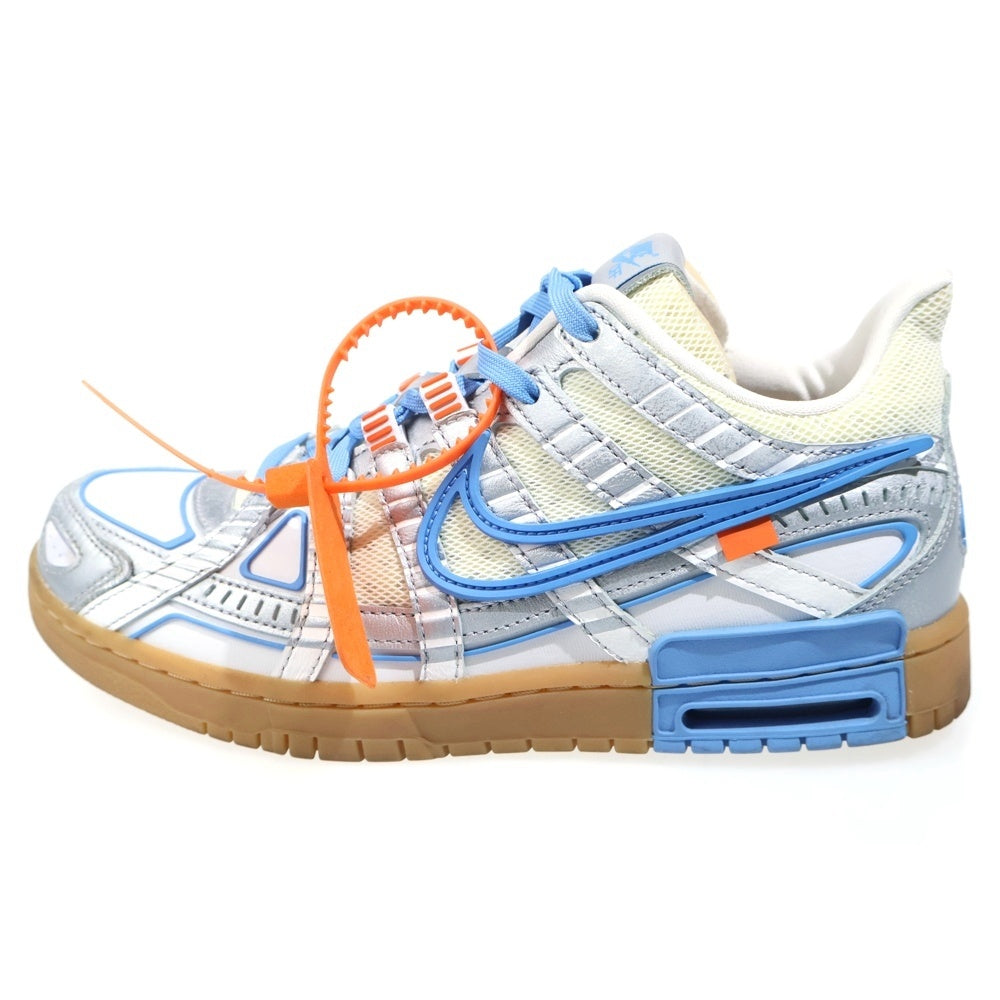 NIKE(ナイキ) ×OFF-WHITE AIR RUBBER DUNK オフホワイト エアラバーダンク ローカットスニーカー ホワイト/ブルー US9/27cm CU6015-100