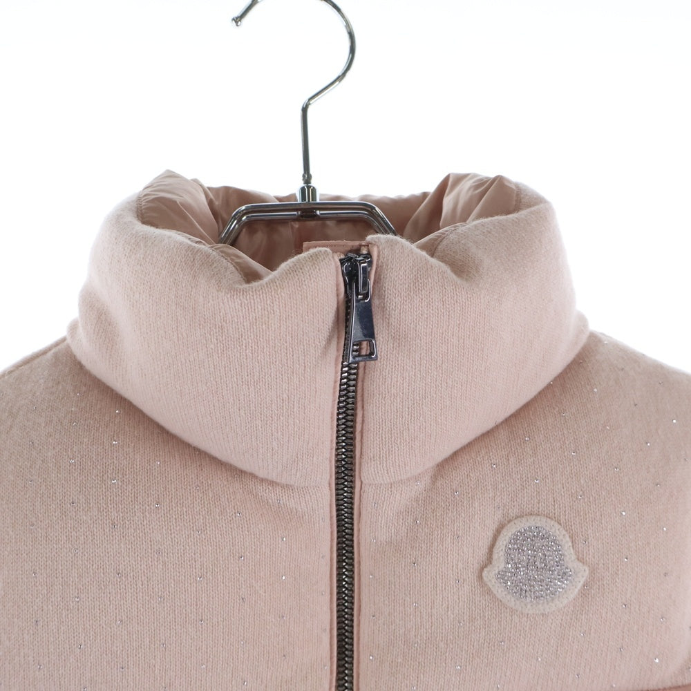 MONCLER(モンクレール) SUZAN GILET ラインストーン ダウンベスト ジレ ピンク キッズ I29541A00070 レディース