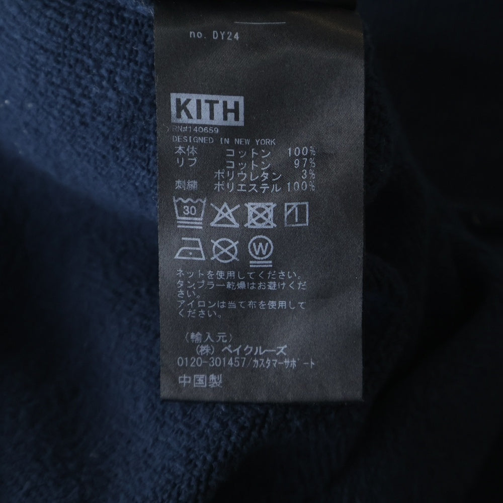 KITH(キス) エンジェル刺繍 クルーネックトレーナー スウェット ネイビー