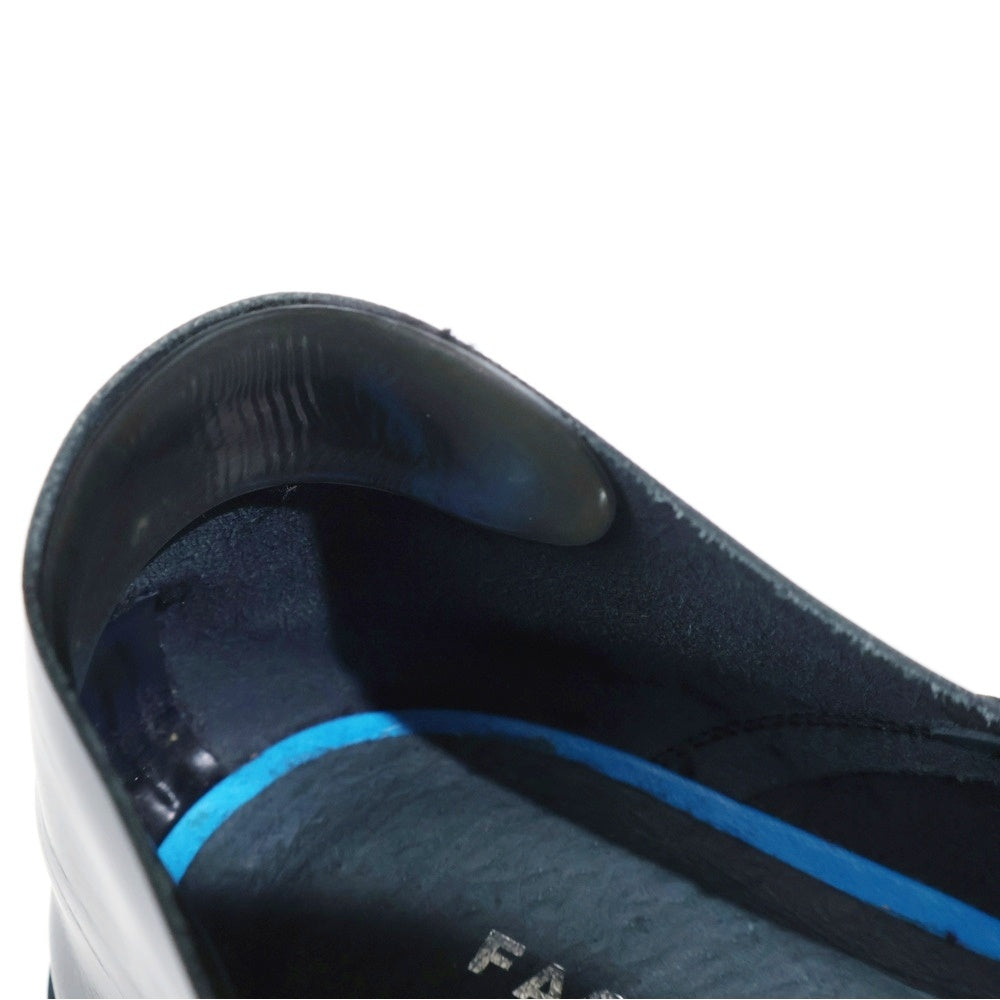 FACETASM(ファセッタズム) スタッズ フリンジ レザー ローファー シューズ ブラック