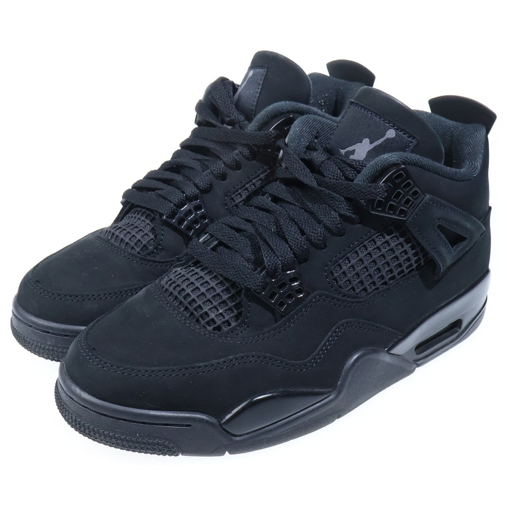 NIKE(ナイキ) Air Jordan 4 Retro OG Black Cat エアジョーダン 4 ブラック キャット ハイカットスニーカー ブラック US7.5/25.5cm FV5029-010