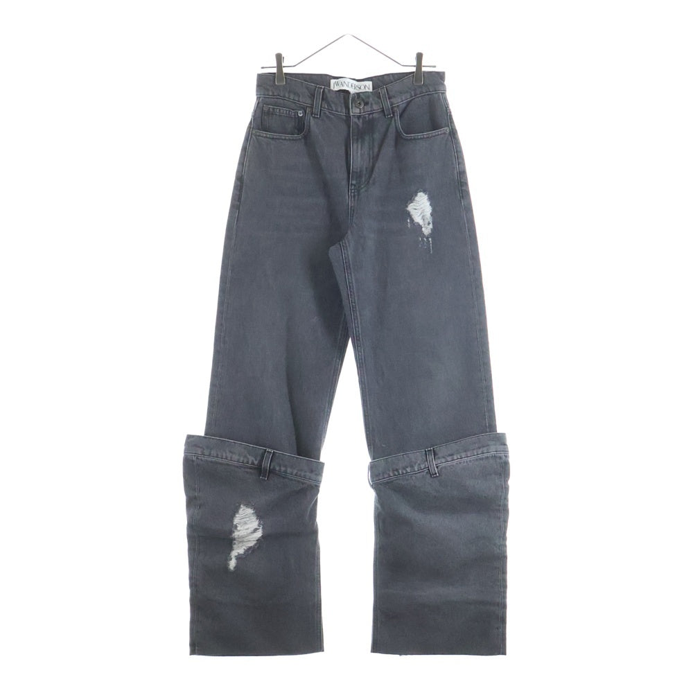 J.W.ANDERSON(ジェー ダブリュー アンダーソン) 23SSバケットデニムパンツ ジーンズ ブラック DT0067PG1195929